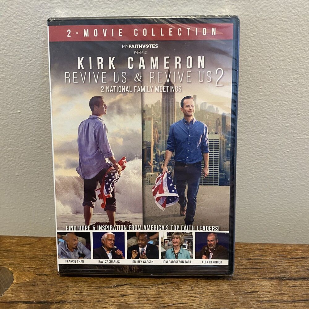 New Kirk Cameron Revive Us 1 & Revive Us 2 DVD Set Christian Faith Film